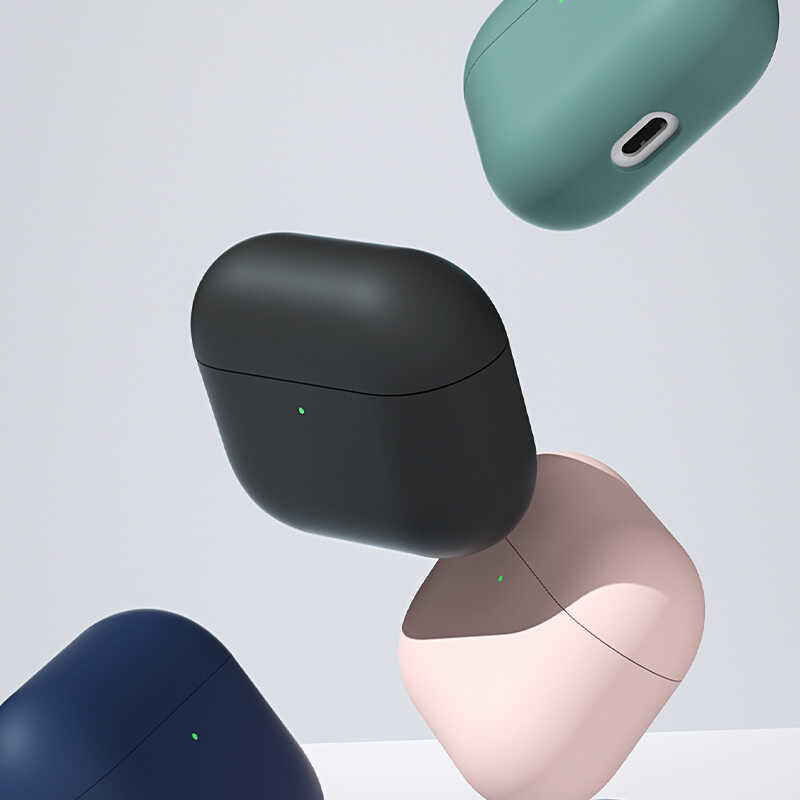 Bal-z Apple Airpods 3 Kılıf Benks Liquid Silikon PC Kapak