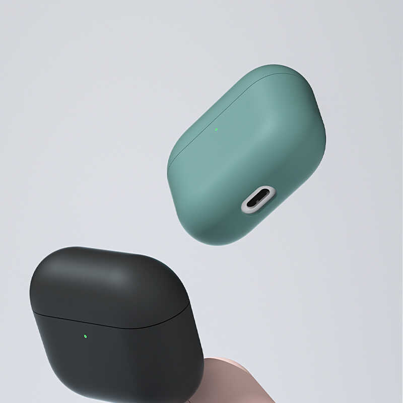 Bal-z Apple Airpods 3 Kılıf Benks Liquid Silikon PC Kapak