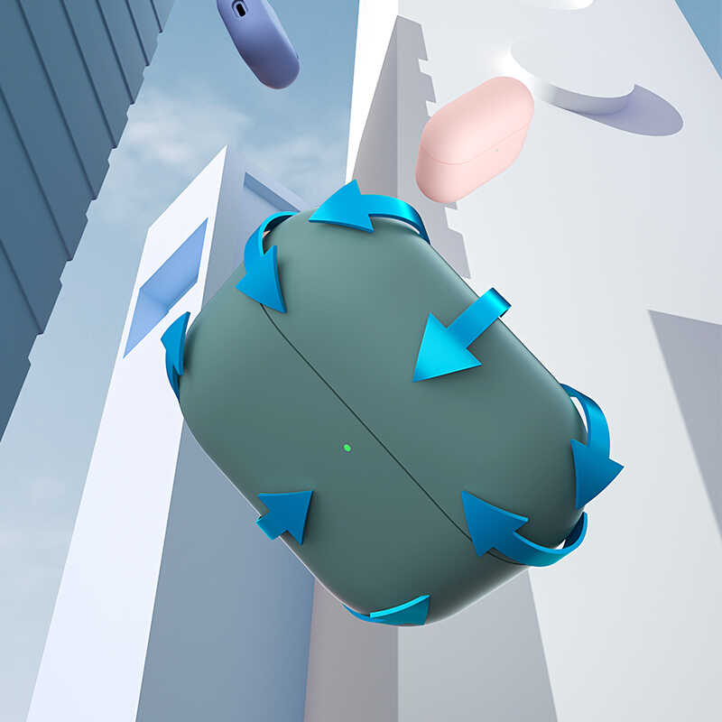 Bal-z Apple Airpods 3 Kılıf Benks Liquid Silikon PC Kapak