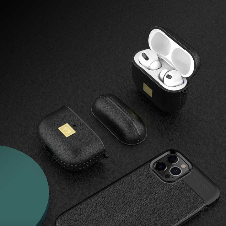 Apple Airpods 3. Nesil Kılıf Deri Görünümlü Askı Aparatlı Wlons Kılıf