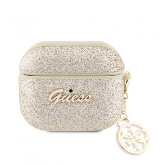 Apple Airpods 3. Nesil Kılıf GUESS Glitter 4G Charm Kapak Apple Airpods 3. Nesil Kılıf GUESS Glitter 4G Charm Kapak