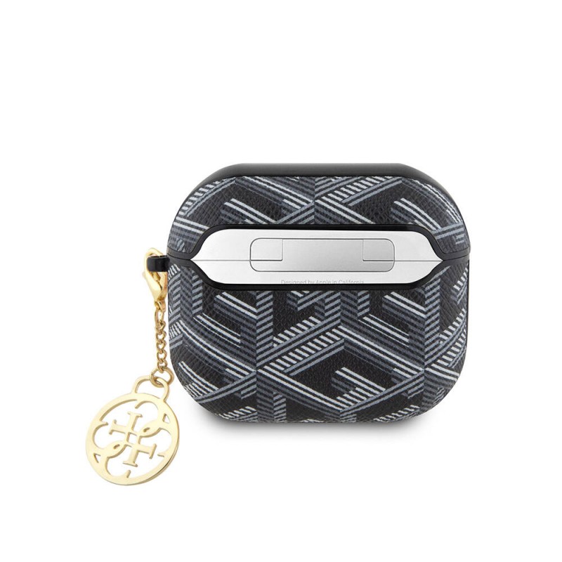 Bal-z Apple Airpods 3. Nesil Kılıf Guess Orjinal Lisanslı G Cube Desenli 4G Süs Zincirli Kapak