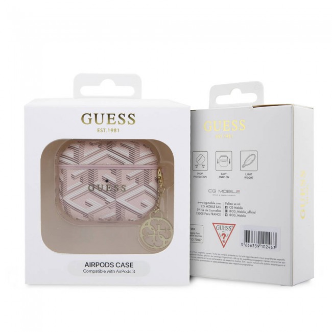 Apple Airpods 3. Nesil Kılıf Guess Orjinal Lisanslı G Cube Desenli 4G Süs Zincirli Kapak Apple Airpods 3. Nesil Kılıf Guess Orjinal Lisanslı G Cube Desenli 4G Süs Zincirli Kapak
