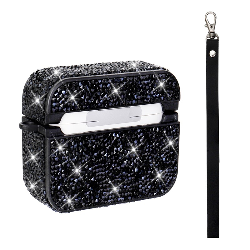 Bal-z Apple Airpods 3. Nesil  Airbag 45 Bilek Askı Aparatlı Simli Şeffaf Kılıf