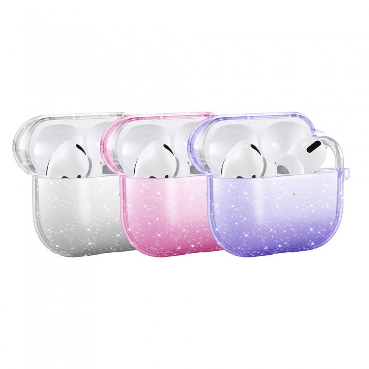 Apple Airpods 3. Nesil Zore Allstar Airbag 32 Parlayan Simli Saydam Renkli Kılıf