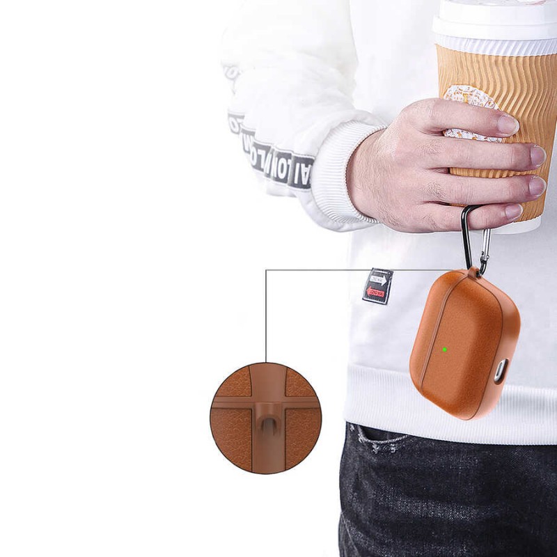 Bal-z Apple Airpods 3.Nesil Kılıf Wiwu Calfskin Kılıf