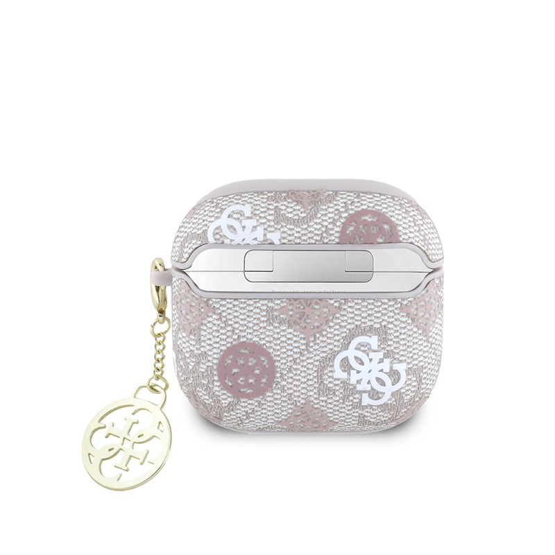 Bal-z Apple Airpods 4 Kılıf Guess Orjinal Lisanslı 4G Desenli Yazı Logolu Peony Kapak