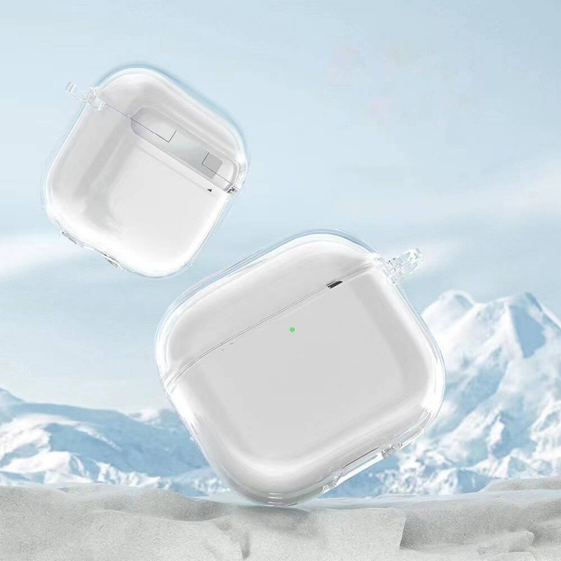 Bal-z Apple Airpods 4 Kılıf Şeffaf Kristal Silikon Zore Airbag 14 Kılıf
