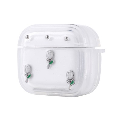 Bal-z Apple Airpods 4 Zore Airbag 44 Airbag Tasarımlı Simli Şeffaf Kutup Kılıf