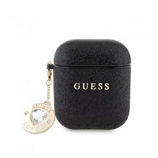 Apple Airpods Kılıf Guess Orjinal Lisanslı Glitter Elmas Kalp Süs Zincirli Kapak Apple Airpods Kılıf Guess Orjinal Lisanslı Glitter Elmas Kalp Süs Zincirli Kapak
