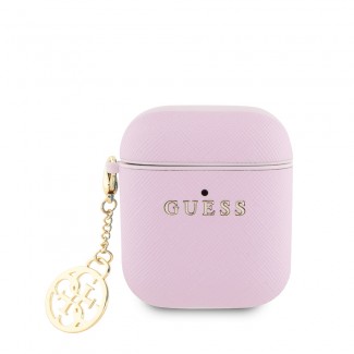 Apple Airpods Kılıf Guess Orjinal Lisanslı Dokulu 4G Yuvarlak Süs Zincirli Saffiano Kılıf Apple Airpods Kılıf Guess Orjinal Lisanslı Dokulu 4G Yuvarlak Süs Zincirli Saffiano Kılıf