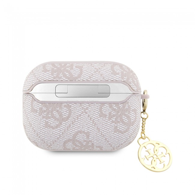 Apple Airpods Pro 2 Kılıf Guess Orjinal Lisanslı 4G Desenli Metal Script Logolu 4G Charm PU Deri Kapak Apple Airpods Pro 2 Kılıf Guess Orjinal Lisanslı 4G Desenli Metal Script Logolu 4G Charm PU Deri Kapak