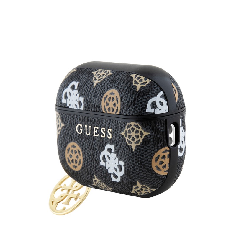 Bal-z Apple Airpods Pro 2 Kılıf Guess Orjinal Lisanslı 4G Desenli Yazı Logolu Peony Kapak