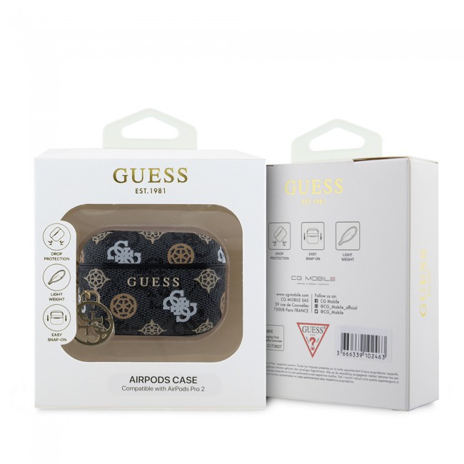 Apple Airpods Pro 2 Kılıf Guess Orjinal Lisanslı 4G Desenli Yazı Logolu Peony Kapak Apple Airpods Pro 2 Kılıf Guess Orjinal Lisanslı 4G Desenli Yazı Logolu Peony Kapak