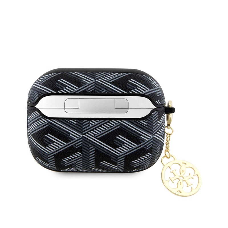 Bal-z Apple Airpods Pro 2 Kılıf Guess Orjinal Lisanslı G Cube Desenli 4G Süs Zincirli Kapak
