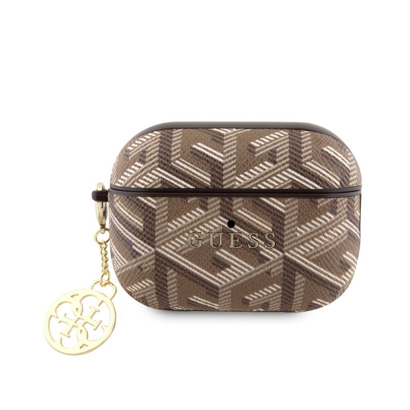 Bal-z Apple Airpods Pro 2 Kılıf Guess Orjinal Lisanslı G Cube Desenli 4G Süs Zincirli Kapak
