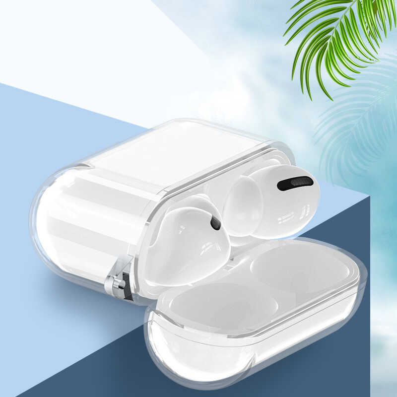 Bal-z Apple Airpods Pro 2 Kılıf Şeffaf Kristal Silikon  Airbag 14 Kılıf