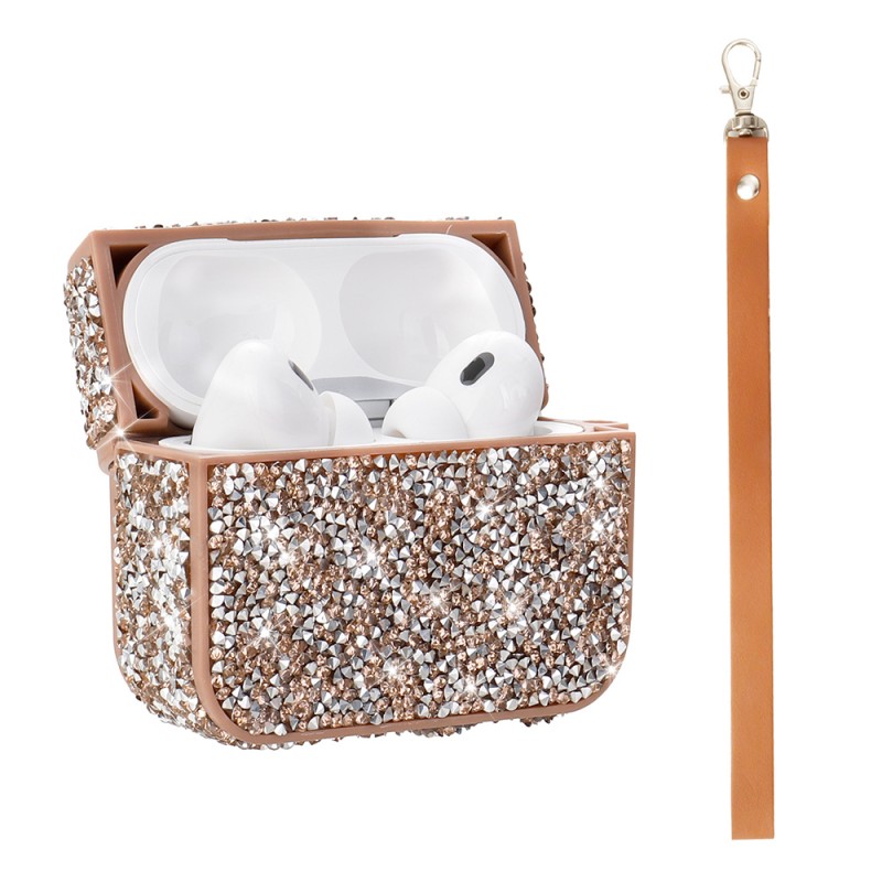 Bal-z Apple Airpods Pro 2  Airbag 45 Bilek Askı Aparatlı Simli Şeffaf Kılıf