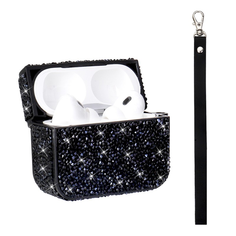 Bal-z Apple Airpods Pro 2  Airbag 45 Bilek Askı Aparatlı Simli Şeffaf Kılıf