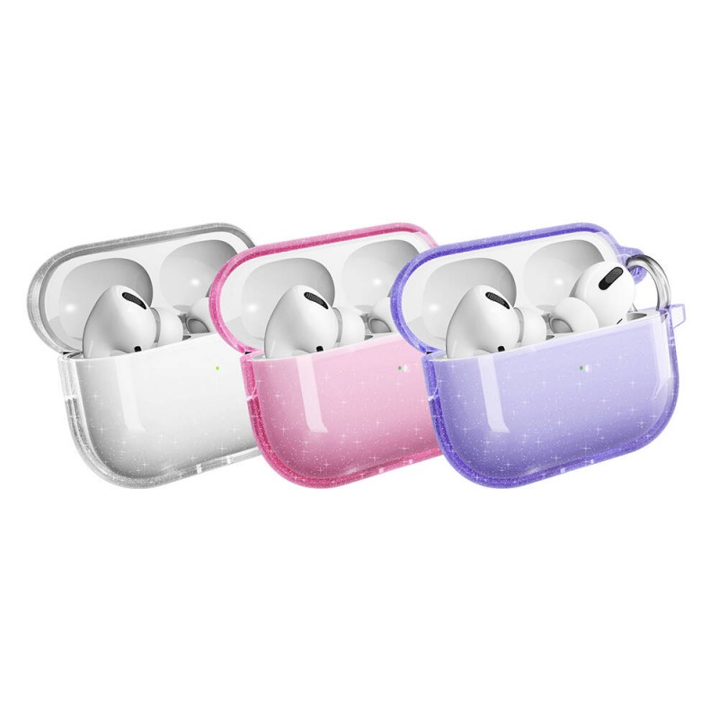 Bal-z Apple Airpods Pro 2  Allstar Airbag 32 Parlayan Simli Saydam Renkli Kılıf