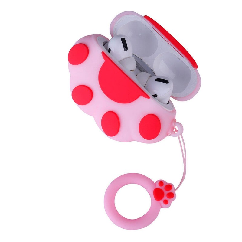 Bal-z Apple Airpods Pro 2  TPU Kabartma Figürlü İpli Airbag 37 Silikon Kılıf