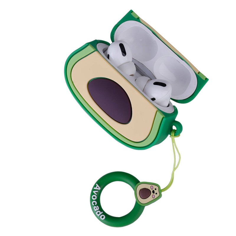 Bal-z Apple Airpods Pro 2  TPU Kabartma Figürlü İpli Airbag 37 Silikon Kılıf