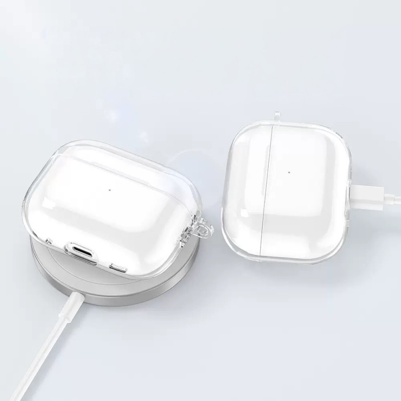 Bal-z Apple Airpods Pro 3 Kılıf Şeffaf Kristal Silikon  Airbag 14 Kılıf
