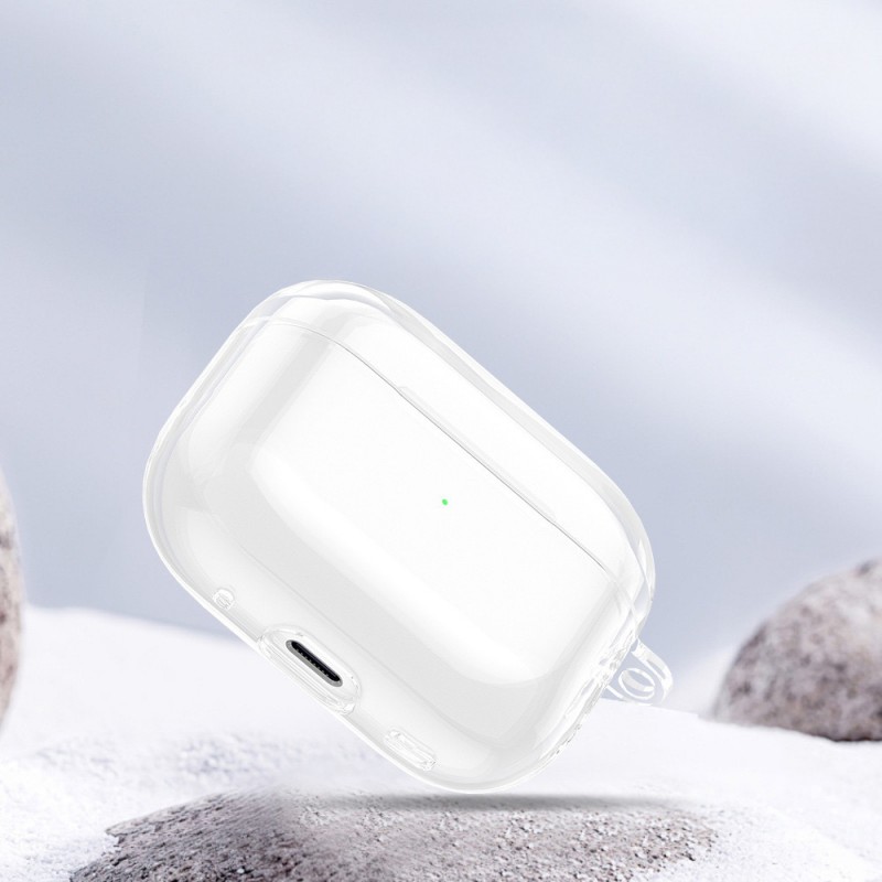 Bal-z Apple Airpods Pro 3 Kılıf Şeffaf Kristal Silikon  Airbag 14 Kılıf