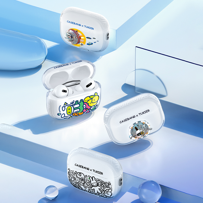 Bal-z Apple Airpods Pro Kılıf Desenli Koruyucu Benks Casebang Departure Explore Silikon Kılıf