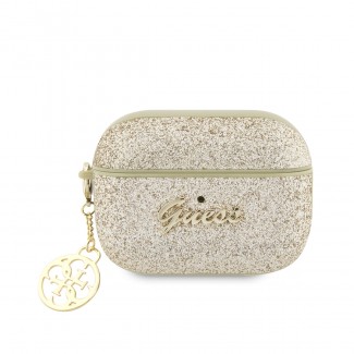 Apple Airpods Pro Kılıf GUESS Glitter 4G Charm Kapak Apple Airpods Pro Kılıf GUESS Glitter 4G Charm Kapak