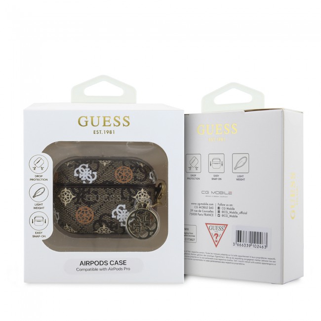 Apple Airpods Pro Kılıf Guess Orjinal Lisanslı 4G Desenli Yazı Logolu Peony Kapak Apple Airpods Pro Kılıf Guess Orjinal Lisanslı 4G Desenli Yazı Logolu Peony Kapak