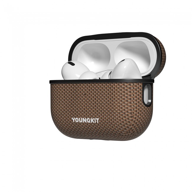 Apple Airpods Pro Kılıf Magsafe Şarj Özellikli Aramid Fiber Youngkit 1500D Kevlar Extreme Wing Serisi Kapak Apple Airpods Pro Kılıf Magsafe Şarj Özellikli Aramid Fiber Youngkit 1500D Kevlar Extreme Wing Serisi Kapak