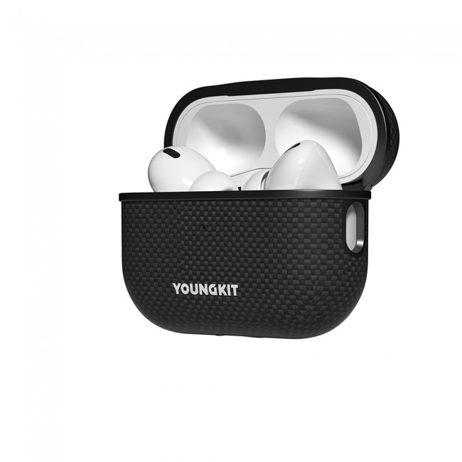 Apple Airpods Pro Kılıf Magsafe Şarj Özellikli Aramid Fiber Youngkit 1500D Kevlar Extreme Wing Serisi Kapak Apple Airpods Pro Kılıf Magsafe Şarj Özellikli Aramid Fiber Youngkit 1500D Kevlar Extreme Wing Serisi Kapak