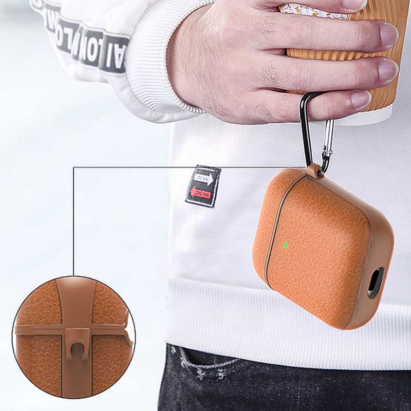 Bal-z Apple Airpods Pro Kılıf Wiwu Calfskin Kılıf