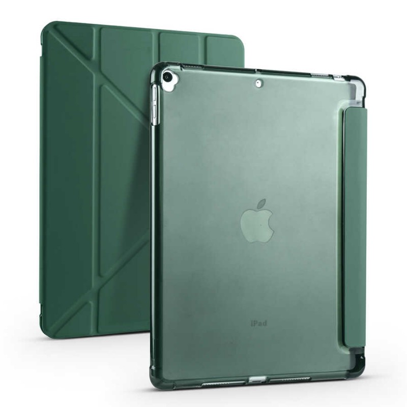 Bal-z Apple iPad 10.2 2021 (9.Nesil) Kılıf  Tri Folding Kalem Bölmeli Standlı Kılıf