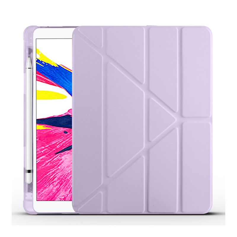 Bal-z Apple iPad 10.2 2021 (9.Nesil) Kılıf  Tri Folding Kalem Bölmeli Standlı Kılıf