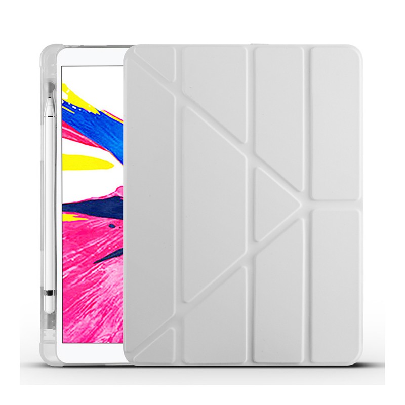 Bal-z Apple iPad 10.2 2021 (9.Nesil) Kılıf  Tri Folding Kalem Bölmeli Standlı Kılıf