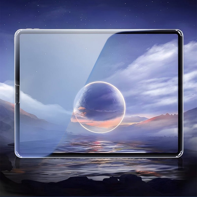 Bal-z Apple iPad 10.2 2021 (9.Nesil) Wiwu Wi-GQ002 iVista 5 Katmanlı Temperli Cam Ekran Koruyucu + Kolay Uygulama Aparatı