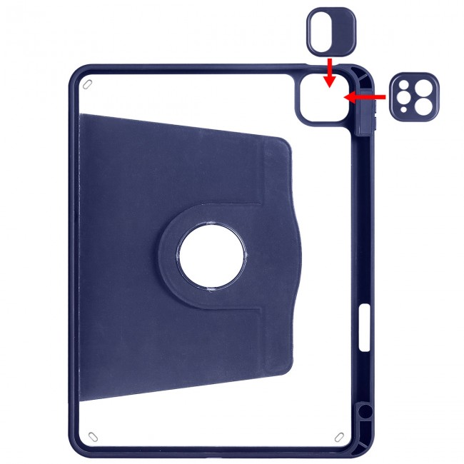 Apple iPad 10.2 (8.Nesil) Kılıf Zore Termik Kalem Bölmeli Dönebilen Standlı Kılıf Apple iPad 10.2 (8.Nesil) Kılıf Zore Termik Kalem Bölmeli Dönebilen Standlı Kılıf