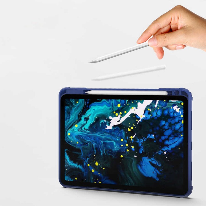 Apple iPad 10.2 (8.Nesil) Wiwu Mecha Dönebilen Standlı Tablet Kılıfı