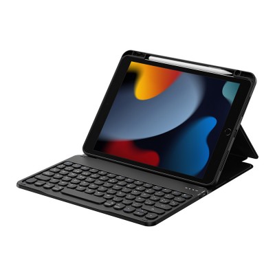 Bal-z Apple iPad 10.2 (8.Nesil) Wiwu Protective Gizli Kalem Bölmeli Klavyeli Kılıf