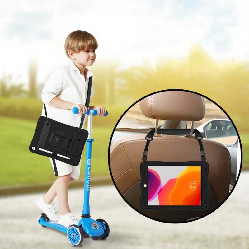 Bal-z Apple iPad 10.2 (8.Nesil)  Yeni Nesil Kalem Bölmeli Defender Tablet Silikon