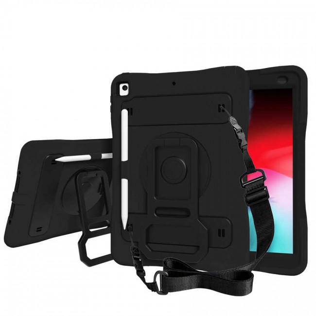 Apple iPad 10.2 (8.Nesil) Zore Yeni Nesil Kalem Bölmeli Defender Tablet Silikon Apple iPad 10.2 (8.Nesil) Zore Yeni Nesil Kalem Bölmeli Defender Tablet Silikon