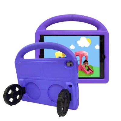 Bal-z Apple iPad 10.2 (9.Nesil)  Wheel Car Tekerlek Standlı Tablet Eva Silikon Kılıf