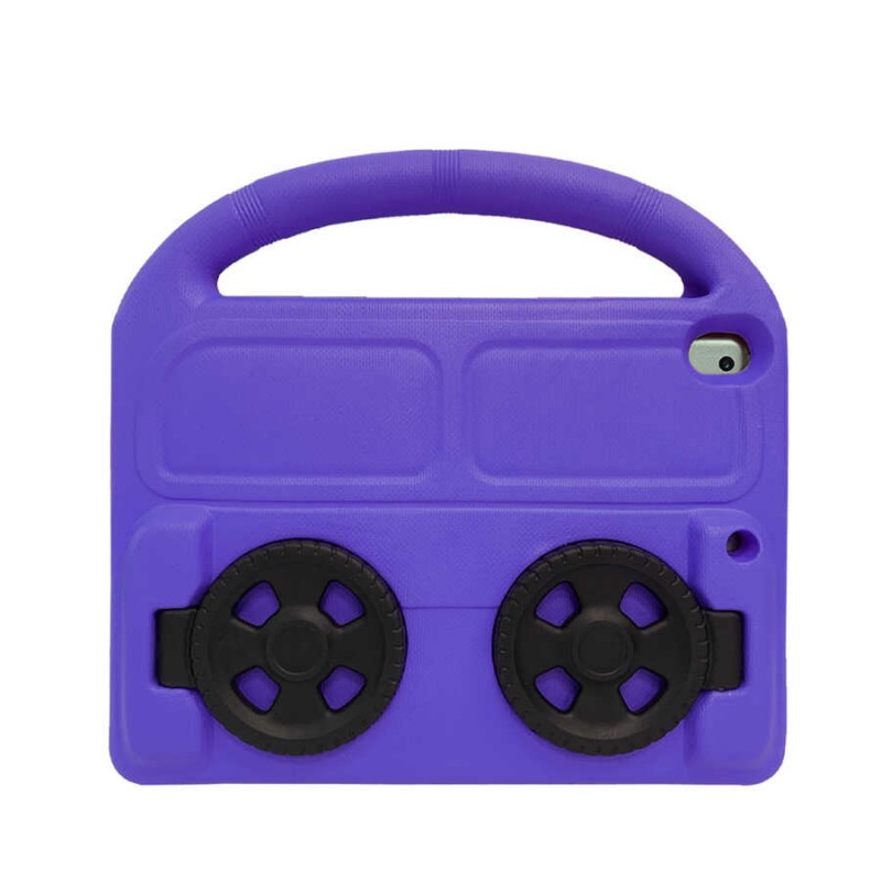Bal-z Apple iPad 10.2 (9.Nesil)  Wheel Car Tekerlek Standlı Tablet Eva Silikon Kılıf
