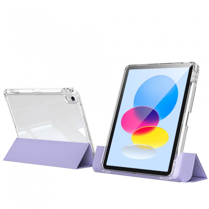 ​Apple iPad 10.9 2022 (10.Nesil) Kılıf Magnetik Ayrılabilen Airbagli Zore Sliding Tablet Kılıfı