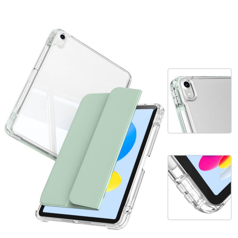 Bal-z ​Apple iPad 10.9 2022 (10.Nesil) Kılıf Magnetik Ayrılabilen Airbagli Zore Sliding Tablet Kılıfı