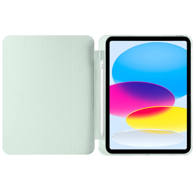 Bal-z Apple iPad 10.9 2022 (10.Nesil) Kılıf  Tri Folding Kalem Bölmeli Standlı Kılıf