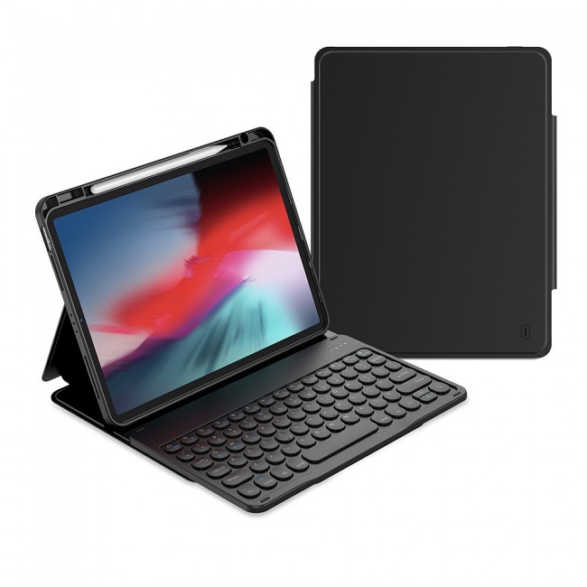 Apple iPad 10.9 2022 (10.Nesil) Wiwu Protective Gizli Kalem Bölmeli Klavyeli Kılıf Apple iPad 10.9 2022 (10.Nesil) Wiwu Protective Gizli Kalem Bölmeli Klavyeli Kılıf