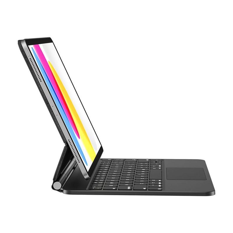 Bal-z Apple iPad 11.Nesil 2025 Klavyeli Kılıf Touchpad Klavye Aydınlatmalı Wiwu KX005 Keyboard